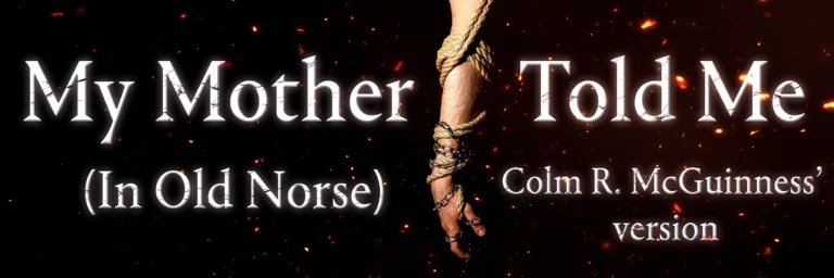 My Mother Told Me Colm McGuiness Title