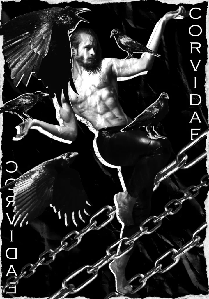 Raven Collage Black 1